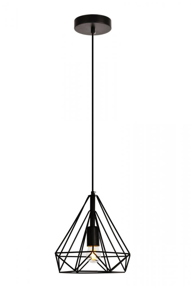 Jago Collection Pendant D9.8 H9.8 Lt:1 Black Finish