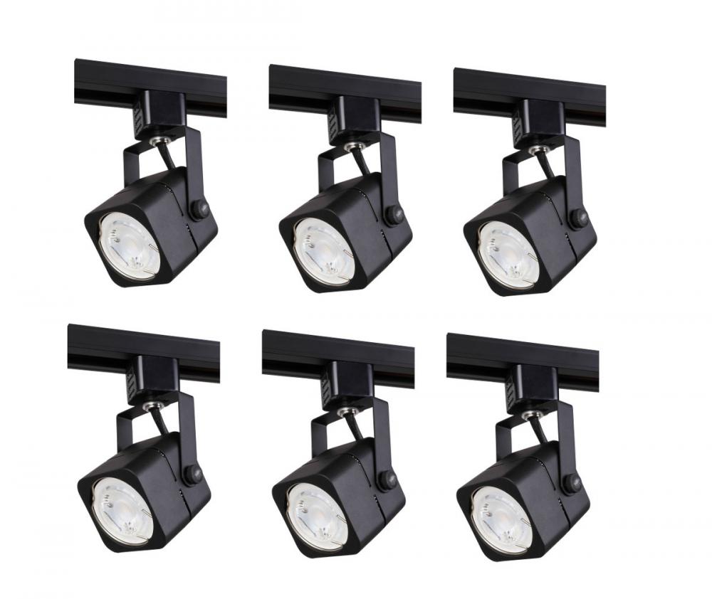 Track Light Head GU10 50W Black