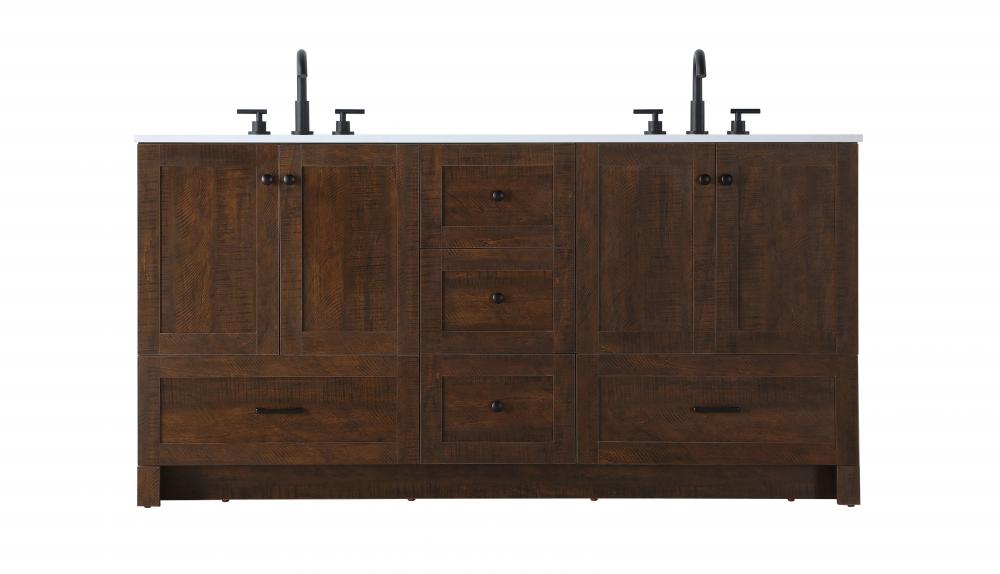 Vanity Cabinet 5Dw 4Dr 66"x19"x34" Expresso