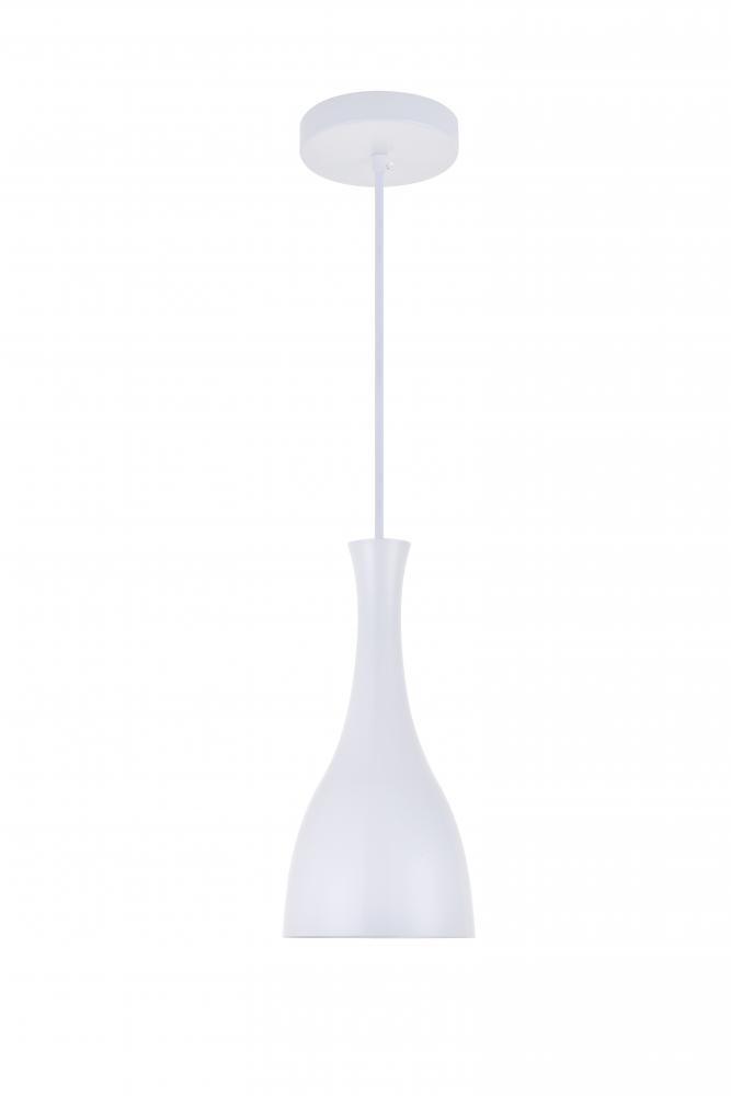 Aiken 1 Light White Pendant