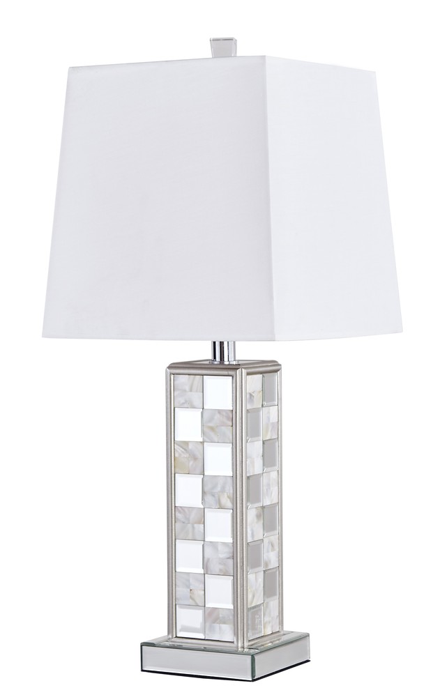 Sparkle Collection 1-light Silver Finish Table Lamp