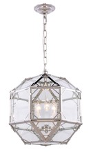 Elegant 1514D14PN - Gordon 3 light polished Nickel Pendant