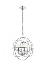 Elegant LD5055D16C - Wallace 4 Light Chrome Pendant