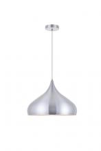 Elegant LDPD2045BN - Circa 1 Light Burnished Nickel Pendant