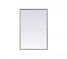 Elegant MR42436S - Metal Frame Rectangle Mirror 24x36 Inch in Silver