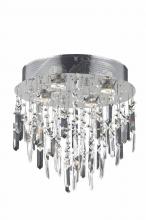 Elegant V2006F14SC/RC - Galaxy 4 Light Chrome Flush Mount Clear Royal Cut Crystal