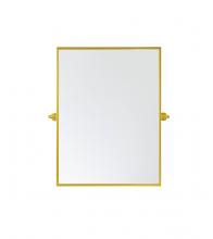 Elegant MR6E2432BLK - Rectangle Pivot Mirror 24x32 Inch in Black