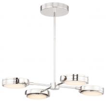 Alora Lighting FM325108PNAR - Blanco 8-in Polished Nickel/Alabaster LED Flush Mount