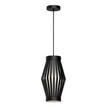 Alora Lighting PD434509MBOP - Hana 9-in Matte Black/Opal Matte Glass 1 Light Pendant