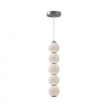 Alora Lighting PD531515BNOP-UNV - Bijou 5-in Brushed Nickel/Opal Matte Glass LED Pendant