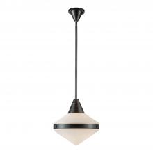 Alora Lighting PD348114UBOP - Willard 14-in Urban Bronze/Opal Matte Glass 1 Light Pendant