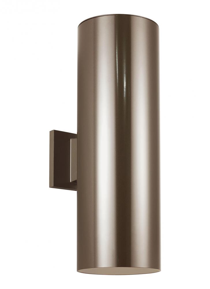 Outdoor Cylinders Large 2 LED Wall Lantern