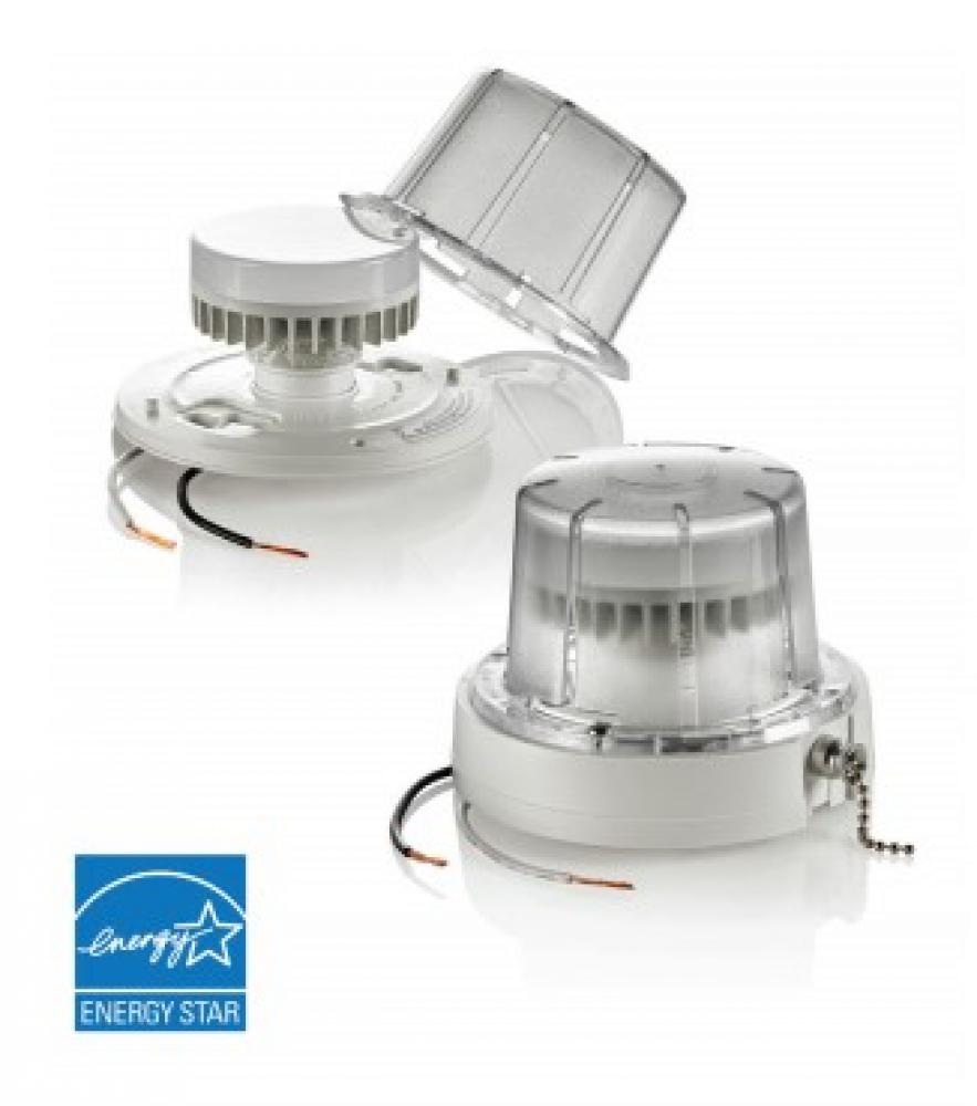 Leviton - Pull-Chain LED Lampholder with 10W LED Lamp and Guard