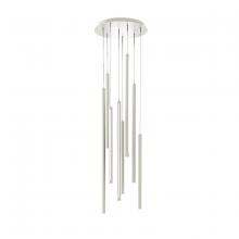 Dals PDLED120-8-WH - 8 Light Round CCT LED Duo-Light Cylinder Pendant Cluster