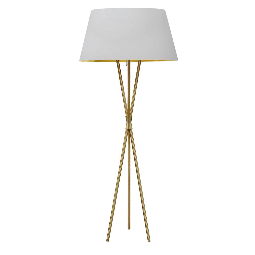 1LT Gabriela Floor lamp, JTone WHT/GLD, AGB