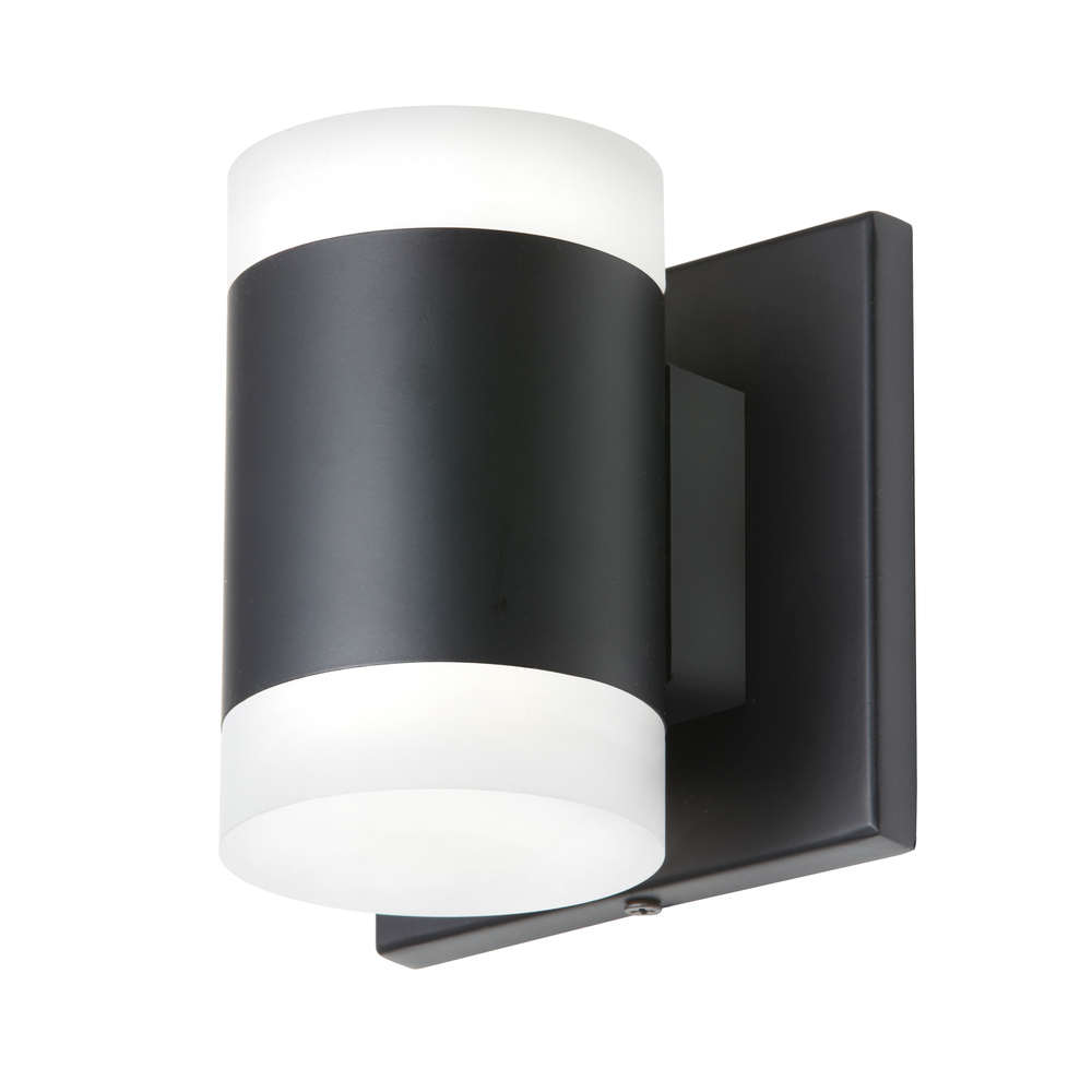 2 Light 14W Wall Sconce, Matte Black