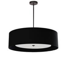 Dainolite HEL-304P-MB-BW - 4LT Incan Pendant, MB, BK Shade w/ WH Diffuser