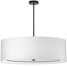 Dainolite POR-406P-MB-WH - 6LT Incand Pendant, MB with WH Shade