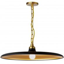 Dainolite QTN-241P-MB-AGB - 1LT Pendant, AGB w/ MB & GLD Shade