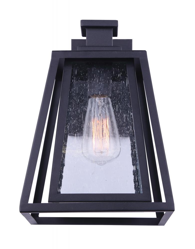 Grove 1 Light Outdoor Lantern, Black Finish