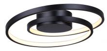 Canarm LFM259A16BK - LIVANA, LFM259A16BK, MBK Color, 15.75" LED Flush Mount, 25W LED (Integrated), Dimmable, 1050Lume