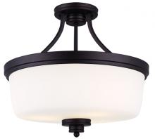 Canarm ISF286A03ORB - Jackson 3 Light Semi Flush, Bronze Finish