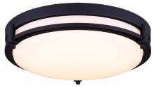 Canarm LFM112A13BK - Gilda, LFM112A13BN, 13" LED Flush Mount, Acrylic, 19W LED (Integrated), Dimmable, 1350 Lumens, 3