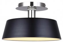 Canarm LFM263A13BKN - Jessa, LFM263A13BKN, BN + MBK Color, 12.75" LED Flush Mount, Acrylic, 36W LED (Integrated), Dimm