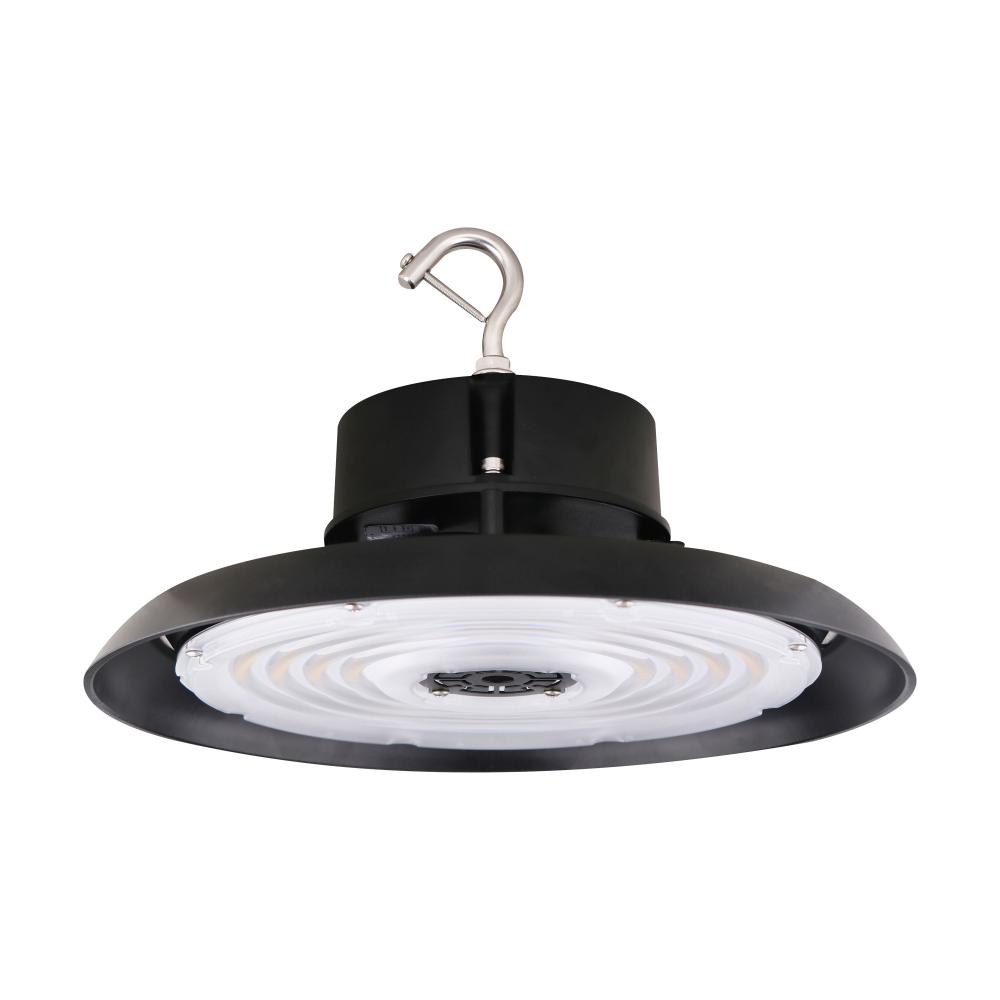 240W UFO LED High Bay; 34800 Lumens; 5000K; 277-480 Volt; 0-10V Dimmable; Black Finish