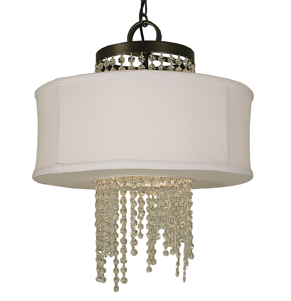 4-Light Polished Nickel Angelique Dining Chandelier