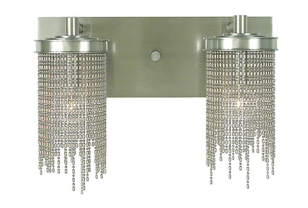 2-Light Brushed Nickel Guinevere Sconce