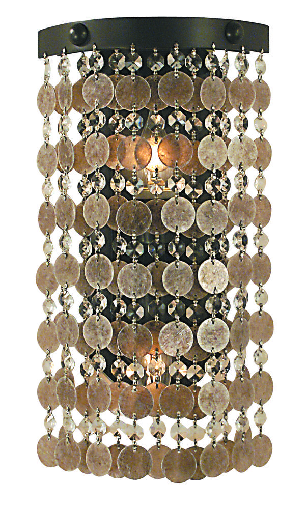 2-Light French Brass Naomi Sconce