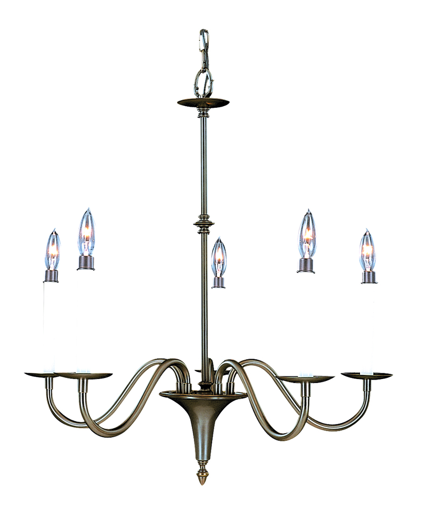 5-Light Mahogany Bronze Jamestown Dining Chandelier