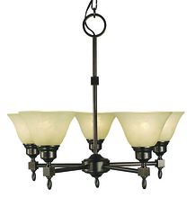 Framburg 2435 MB/CM - 5-Light Mahogany Bronze Taylor Dining Chandelier