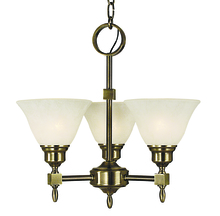 Framburg 2438 PN/AM - 3-Light Polished Nickel Taylor Mini Chandelier