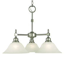 Framburg 2439 BN/CM - 3-Light Brushed Nickel Taylor Dinette Chandelier