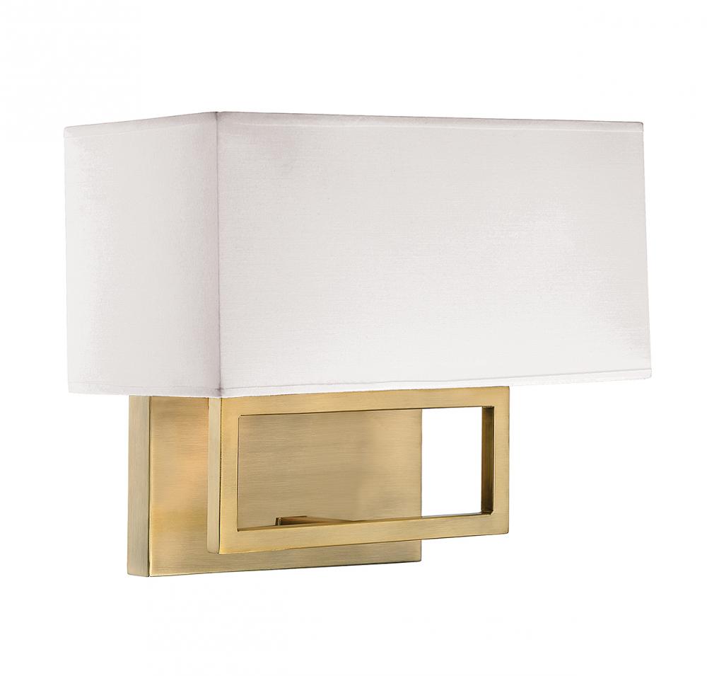 2-Light Wall Sconce in Brushed Nickel