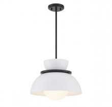 Savoy House Meridian M7026MBK - 1-Light Pendant in Matte Black