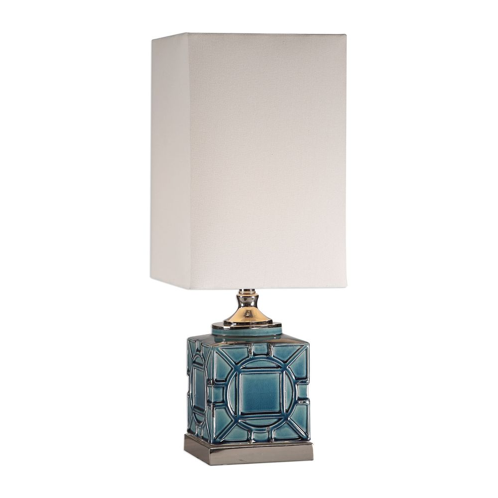 Uttermost Pacorro Crackled Blue Lamp