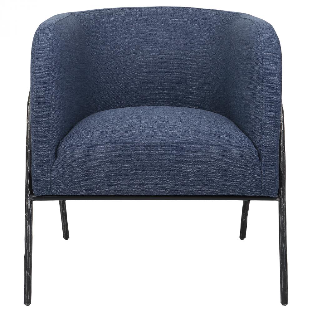 Jacobsen Denim Barrel Chair