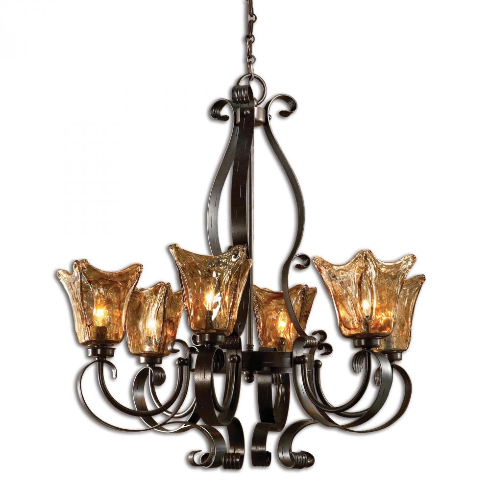 Vetraio 6Lt Oil Rubbed Bronze Chandelier