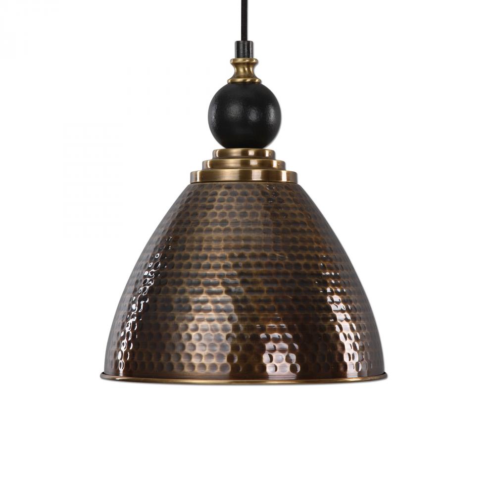 Adastra 1 Light Antique Brass Pendant