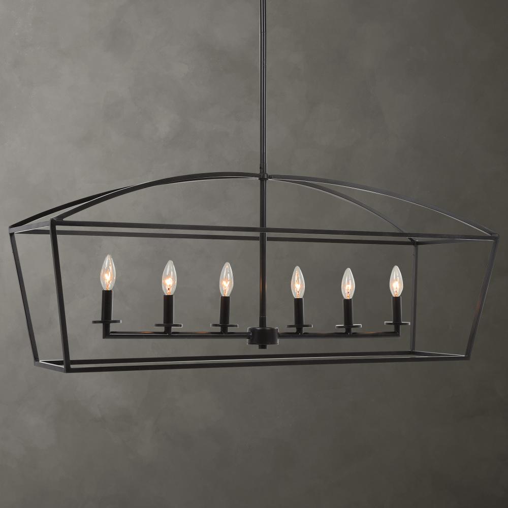 Clayton 6 Light Linear Chandelier