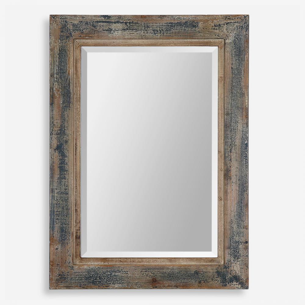 Bozeman Distressed Blue Mirror