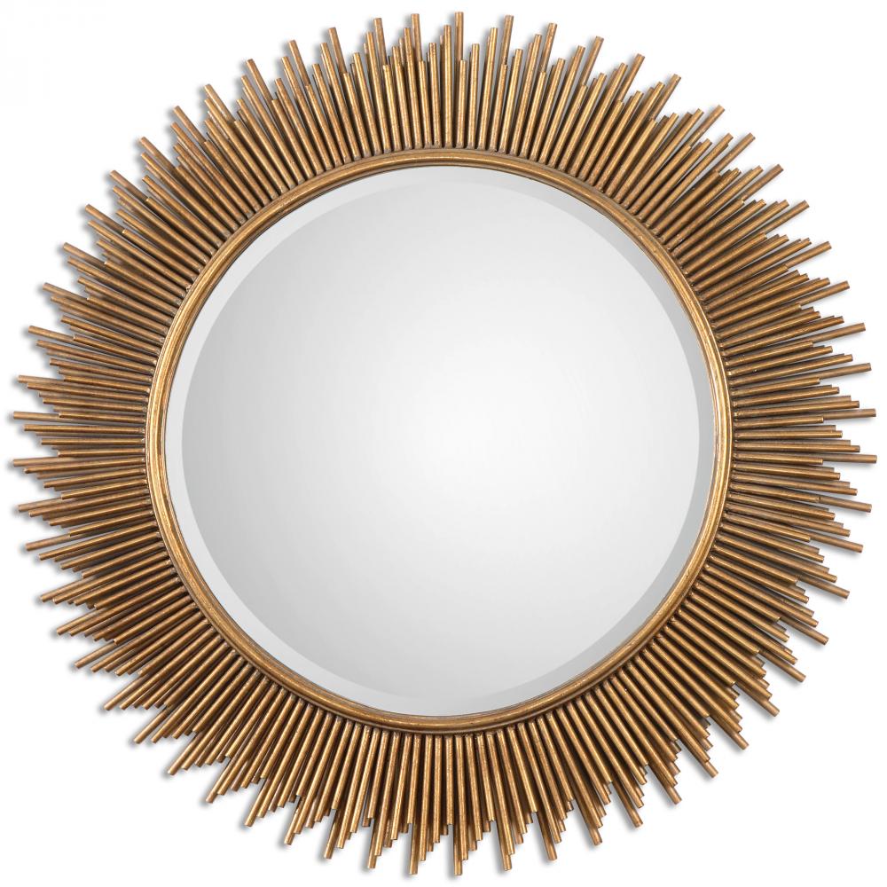 Marlo Round Gold Mirror