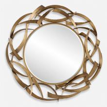  08181 - Cutting Edge Bronze Round Mirror