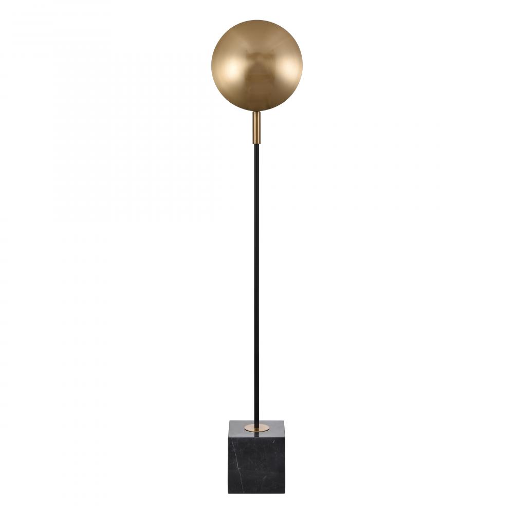 Addy 58'' High 1-Light Floor Lamp - Aged Brass