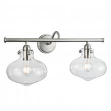 ELK Home 8262-BN-CL - Clara 9'' Wide 2-Light Vanity Light - Brushed Nickel