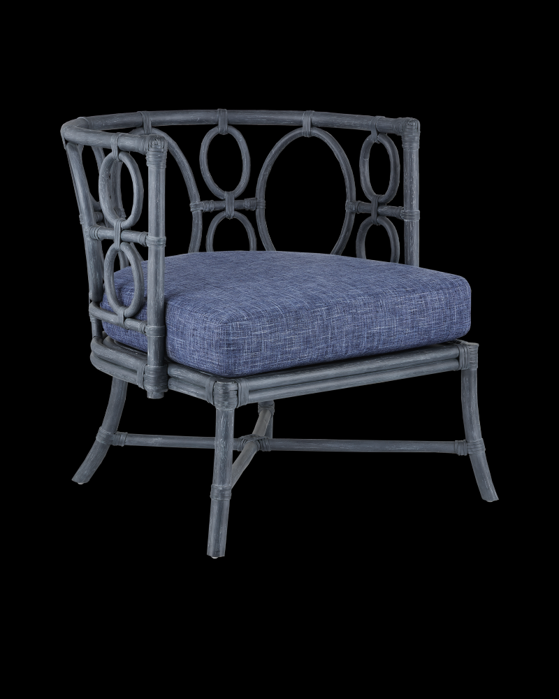 Tegal Navy Chair, Finn Indigo