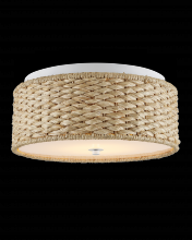 Currey 9999-0056 - Colchester Raffia Flush Mount